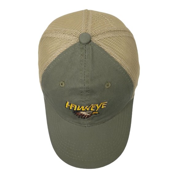 Outdoor Cap Hawkeye Mesh Strapback Cap Trucker Baseball Hat Bird Khaki Green - Picture 12 of 13